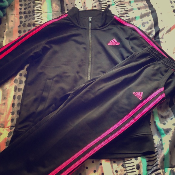 Adidas jacket and adidas sweatpants